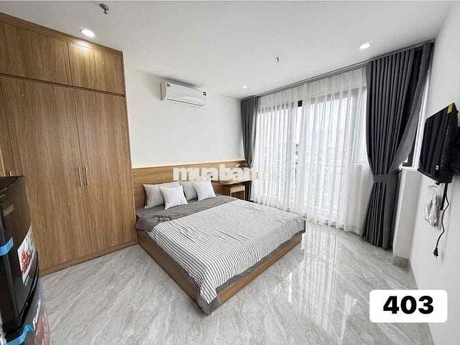 CHO THUÊ CĂN HỘ KHÉP KÍN TẠI ĐÀM QUANG TRUNG,THANG MÁY, FULL NỘI THẤT