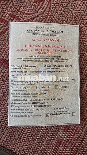Hyundai Accent 2022 Đặc biệt Tự động Đỏ 11.000km