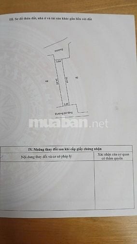 Bán đất có nhà 2 tầng cũ. Diện tích 89 m2 tại Chợ Bần, Hưng Yên