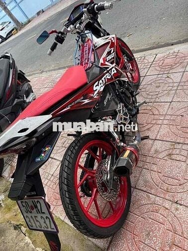 Suzuki Satria 150 2022 Trắng Đen Đỏ