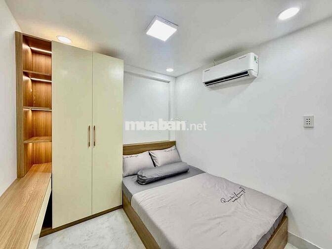 NHÀ 4 TẦNG HẺM  XE HƠI NGAY  CHỢ HẠNH THÔNG TÂY GIÁ : 6 .95 TỶ .