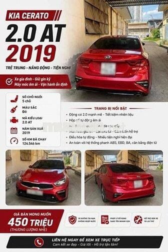 Kia Cerato Premium 2019 Đỏ