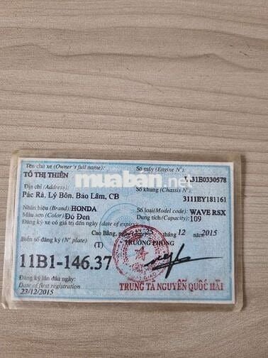 Honda Wave RSX 2015 109cc Đỏ đen