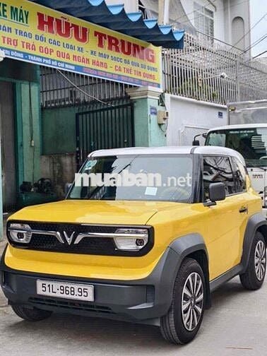 Vinfast VF3 2025 Vàng Pin thuê xe đẹp bao check