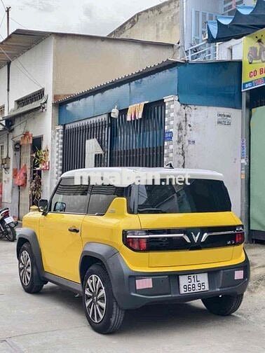 Vinfast VF3 2025 Vàng Pin thuê xe đẹp bao check