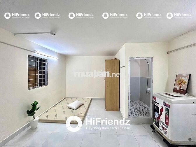 STUDIO FULL NỘI THẤT CÓ MÁY GIẶT RIÊNG Ở 2-3 NGƯỜI THOẢI MÁI