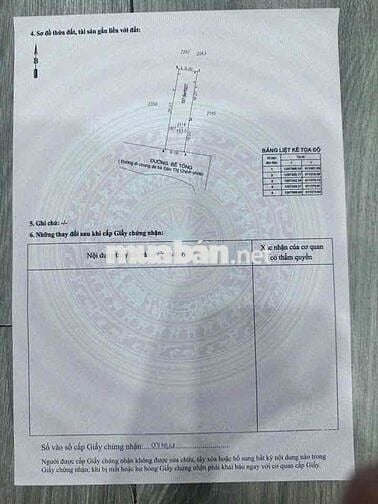 DT 157m2 Tc 100% ngay ngã ba Cây Điệp
