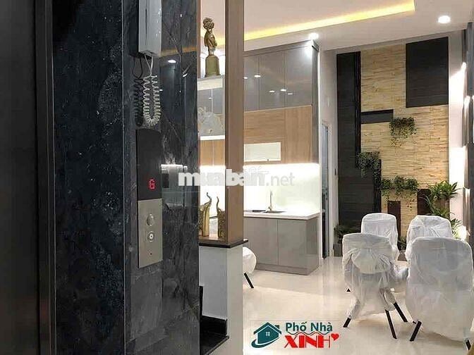 cho thuê nhà Thạnh lộc Hà Huy Giáp THANG MÁY 5pn 6wc