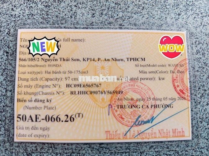 Honda Wave cần bán. chính chủ kí giấy.