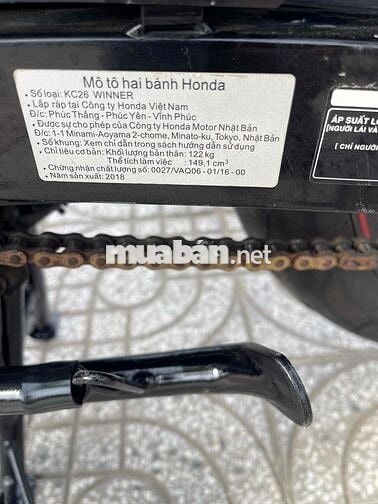Honda Winner 149cc 2018 Đỏ Nhập khẩu