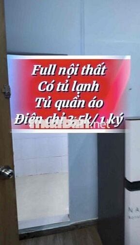 Tìm 1 Nam Ở Ghép Q.10-phòng Sạch Đẹp Bắc Hải,full nội thất, chỉ 1tr8