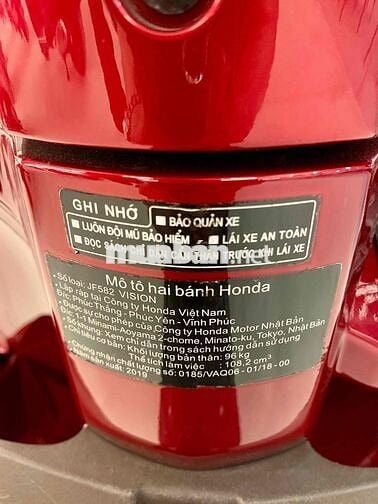 Honda Vision 2019 BSTP Chìa Khóa Cơ Xe Đẹp Giá Tốt