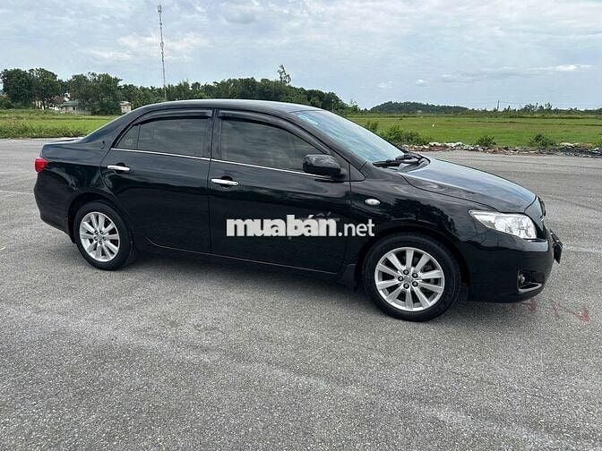 Toyota Corolla 1.8GLI AT 2008 Đen Tự động
