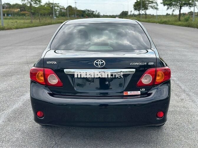 Toyota Corolla 1.8GLI AT 2008 Đen Tự động