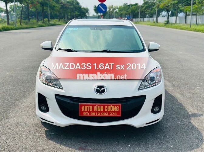 Mazda 3S 1.6AT 2014 Trắng Tự động