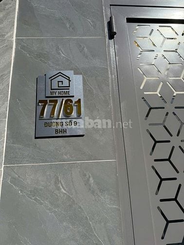 BÁN NHÀ MỚI 100% –  ĐƯỜNG SỐ 9, P. BÌNH HƯNG HÒA, TP.HCM