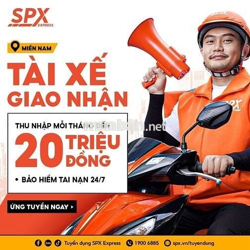 [NGÔ QUYỀN] SPX TUYỂN 5 SHIPPER LƯƠNG CỰC CAO 30TR