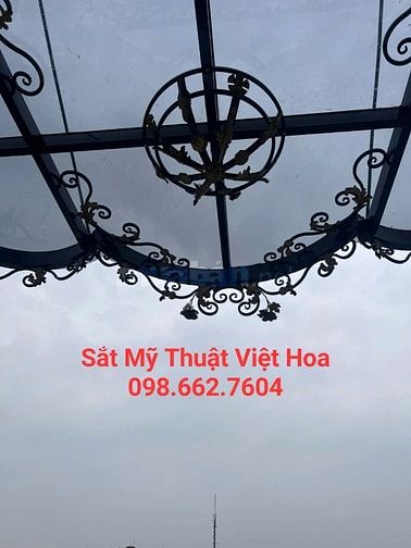 Mái kính khung sắt nghệ thuật đẹp, chất lượng Nam Định