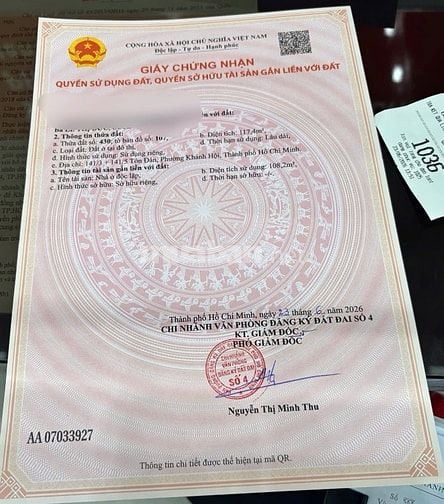 Nhà không nằm trong huy hoạch. Tương lai mở đường sẽ lòi ra mặt tiền. 