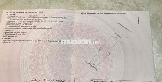 BÁN LÔ ĐẤT NAM HOÀ XUÂN , ĐƯỜNG 10.5M - Giá SỤP HẦM