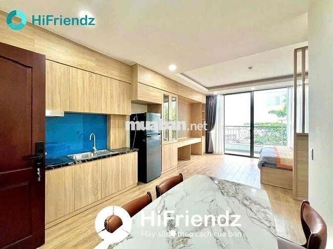 🌿 Studio Ban Công View Xanh Cực Chill – Full Nội Thất Cao Cấp