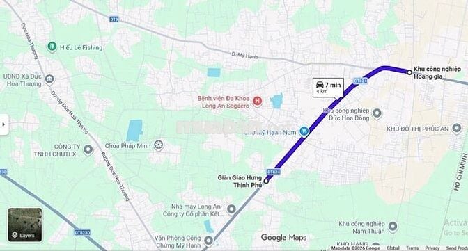 BÁN 12.700M² ĐẤT TMDV CÓ CHỦ TRƯƠNG KHO XƯỞNG - GẦN KCN HOÀNG GIA