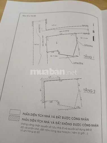 Nhà Bán : 71/1A Bình Thới P.11 Q.11 Tp.HCM - dt:6,3x10,8m nở hậu 9,1m