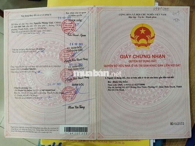 🏡 BÁN ĐẤT THỔ CƯ ĐẸP PHƯỜNG THẠNH XUÂN, QUẬN 12 – SỔ HỒNG RIÊNG  📍 Vị