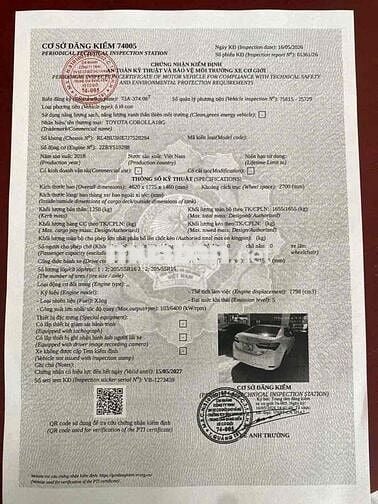 Toyota Altis 1.8G AT 2018 Trắng 80000 km
