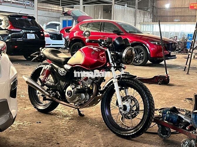 Xe máy độ Cafe Racer Suzuki EN150 Đỏ