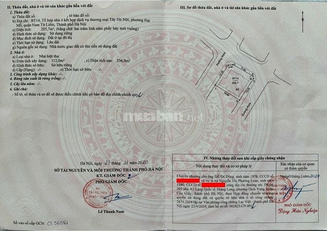 Bán Biệt thự Ngã tư phố Đại Mỗ và Sa Đôi