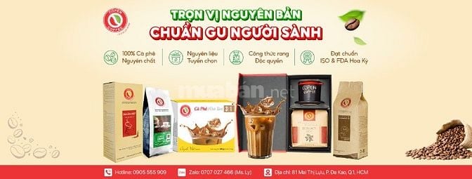 Nhân viên sản xuất/ LĐPT (Ngành Cà phê) - Củ Chi