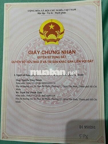 Bán Nhà - KDC Làng Sen - Sổ Hồng Sẵn, Công chứng trong ngày
