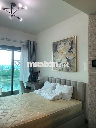 Cho thuê studio Delasol có ban công 13tr bao PQL full nội thất