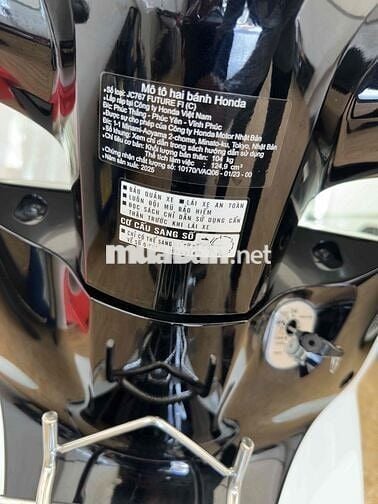 Honda Future Fi 2025 Bánh mâm ,xe mau Trắng 3999km