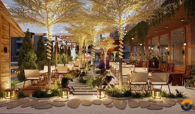CHO THUÊ MBKD CAFE SÂN VƯỜN 700m2 MẶT TIỀN 13m