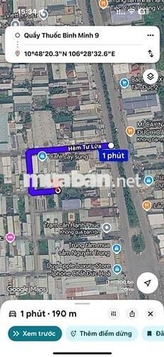 BÁN ĐẤT HẺM TƯ LỬA - KCN TÂN ĐỨC (ĐỨC HOÀ - TÂY NINH)
