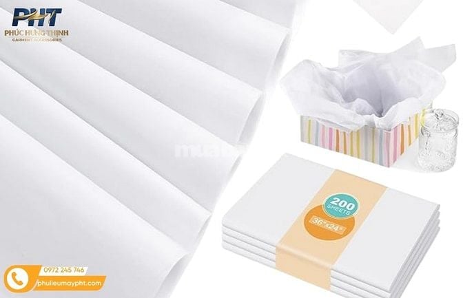 Giấy Chống Ẩm Có In Logo May Mặc