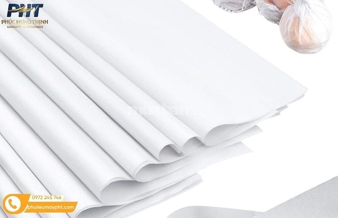 Giấy Chống Ẩm Có In Logo May Mặc