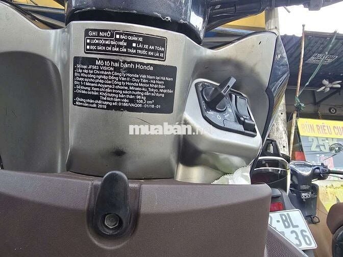  Vision 2019.khóa ga,BS:59P2-98051.chính chủ ký 