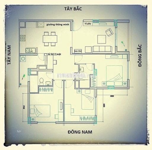 Cần cho thuê căn hộ chung cư Good House, 3PN, Nhà mới, giao ngay