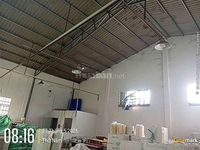 Cho thuê kho 300m2 có điện 3pha 250KVA đường xe tải giá rẻ 
