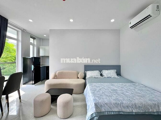 Studio 35m2 Ban công-Nội thất cao cấp-Sát đh Văn Lang chỉ 6 triệu