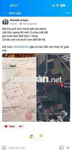 gần 5 công rưỡi đất sân cu, chỉ 550 triệu 1 công