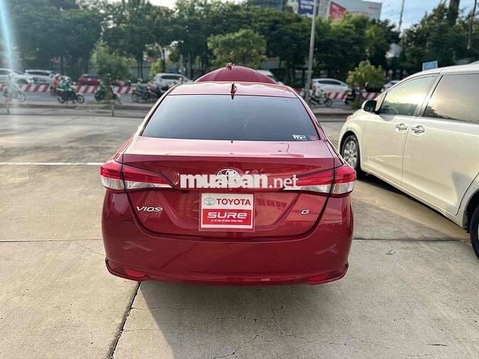 Toyota Vios G 2020 Tự động 83.000 km Đỏ