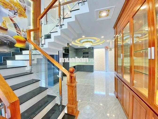 Nhà MTKD Khu Gò Xoài.BHHA. DT:4 x 16 trêt lửng 3lầu ST 4PN 5WC