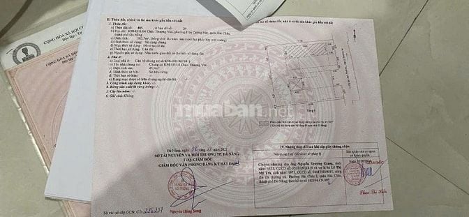 1,6 tỷ./căn.Bán Chung Cư đầu hồi, tầng 3,Sát Chợ Hòa Cường, kiệt 100 C