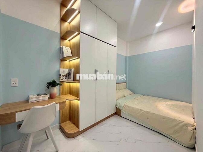 NHÀ ĐẸP Ở NGAY, HẺM XE HƠI, 120m2, 3PN 3WC, FULL NỘI THẤT CAO CẤP