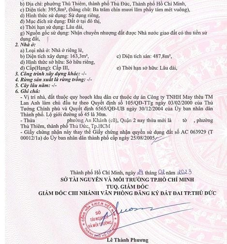 Bán biệt thự siêu sang Lan Anh, DT 395m² biệt lập, 1 trệt 2 lầu