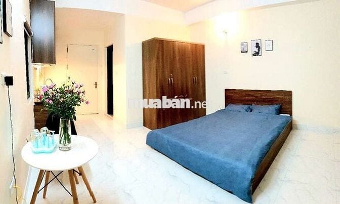 Sale-off: căn studio siêu rộng 30m2 đủ đồ thoáng mát nhiều cửa sổ
